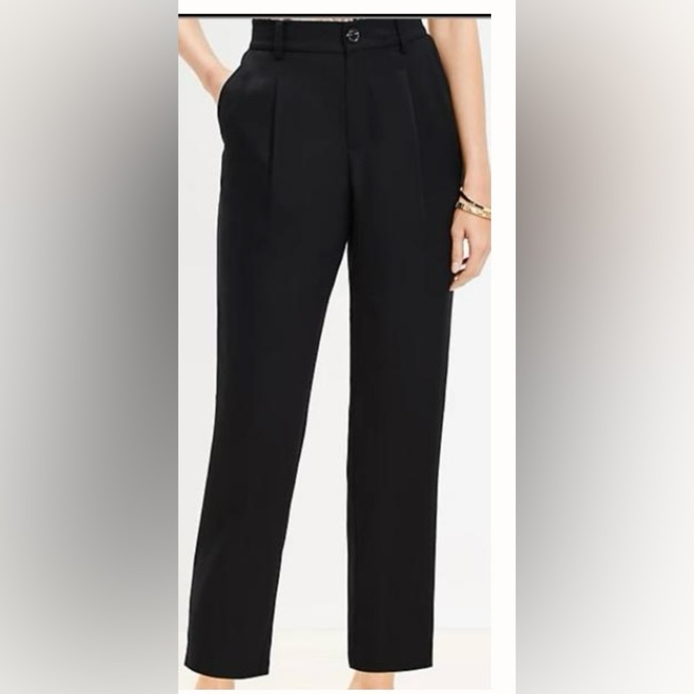 Loft Emory Taper Black Women's Pants Size 8 Petite